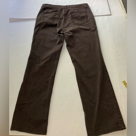 Luisa Cerano Women's soft brown bootcut jeans size 12 - Picture 9 of 11